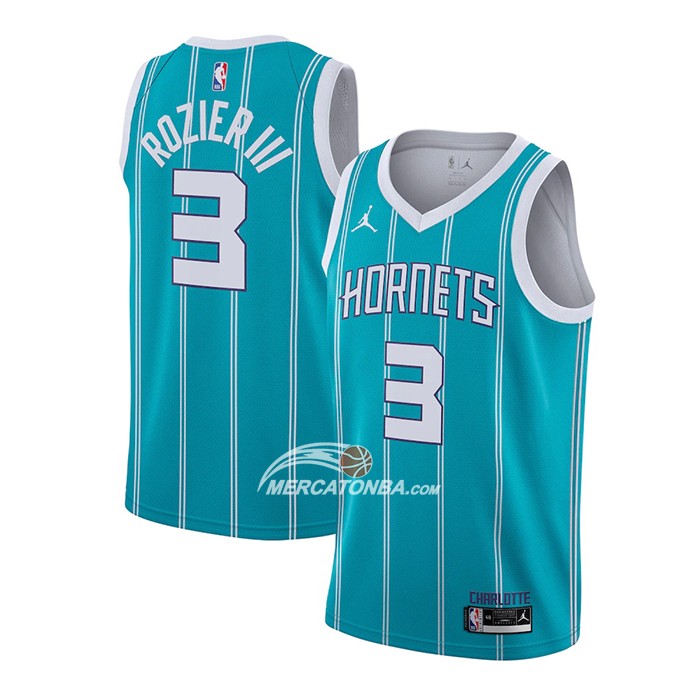 Maglia Charlotte Hornets Terry Rozier III Icon 2020-21 Verde